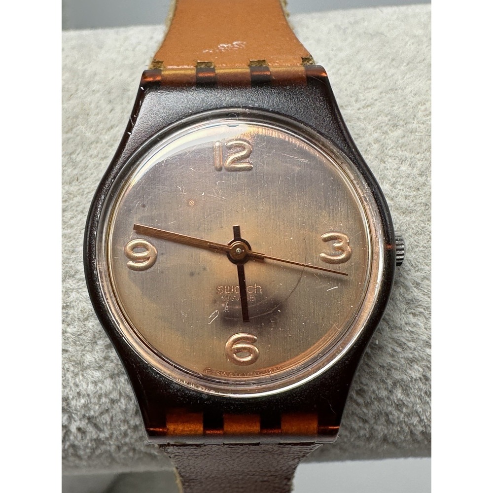Swatch‎ Originals LF104 1990 New Battery True West Ladies Watch 25MM 6.5" R44